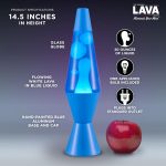 Lava The Original Lamp - New 14.5 Cerulean Blue ?C Classic Liquid Motion Lamp - White Wax and Blue Liquid - Item #2362 (Amazon Exclusive)