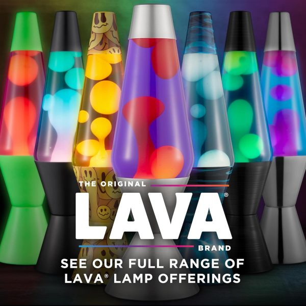 The Original Lava? Lamp - Large 52oz 16.3 - Vivid Twilight - Classic Liquid Motion Lamp - Orange Lava and Purple Liquid - Item #5119 (Amazon Exclusive)